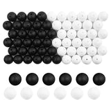 60 Pack 15mm Black Silicone Beads DIY Bracelet Necklace Jewelry