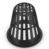 60 Pack 2 Inch Net Cups for Hydroponics - Slotted Mesh Wide Lip Filter Net Pot