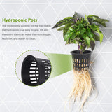 60 Pack 3 Inch Net Cups Wide Lip Filter Net Pot for Hydroponics