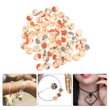 60 Pcs Halloween Pumpkin Wooden Beads DIY Craft Party Accessories