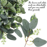 60 Pcs Artificial Eucalyptus Silver Dollar Leaves Stems for Wedding Decor