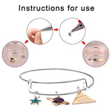 60 Pcs Expandable Bangle Bracelets - DIY Wire Bracelets