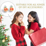 60 Pcs Flat Round Back Tray Earring Clips Setting Components with Earring Pads