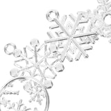60 Pcs Snowflake Charms Jewelry Making Keychain Wild Bracelet Christmas Alloy