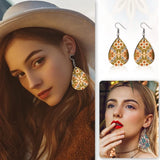 60 Pcs Sublimation Teardrop Earrings Kit for Women Girls