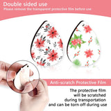 60 Pcs Sublimation Earrings, DIY Heat Transfer Teardrop Earrings for Women Girls