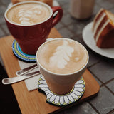 60 Pcs Sublimation Blank Car Coaster DIY Craft Hot Press Car Cup Holder