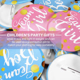 60-Piece Baby Shower Gender Reveal Party Button Pins