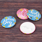 60-Piece Baby Shower Gender Reveal Party Button Pins