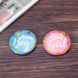 60-Piece Baby Shower Gender Reveal Party Button Pins