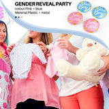 60-Piece Baby Shower Gender Reveal Party Button Pins
