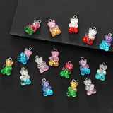 60 Resin Bear Clay Pendants DIY Jewelry Making