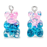 60 Resin Bear Clay Pendants DIY Jewelry Making