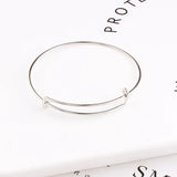60pcs Expandable Bangle Bracelets Silver DIY Jewelry Making