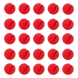 60 Red Clown Noses Cosplay Foam for Christmas Carnival Party Dress Up