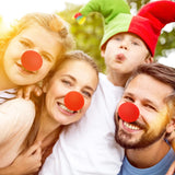 60 Red Clown Noses Cosplay Foam for Christmas Carnival Party Dress Up