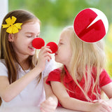 60 Red Clown Noses Cosplay Foam for Christmas Carnival Party Dress Up