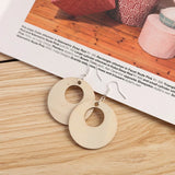 60 Unfinished Wood Earrings Pendants Teardrop Tapered Cutout DIY Crafts