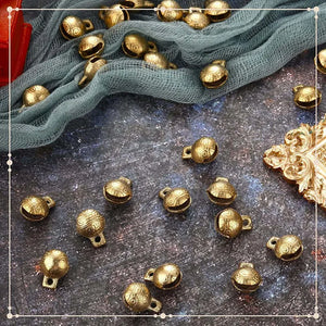 60 Vintage Brass Bells Mini Craft Bells Small Tibetan DIY Jewelry Pendants