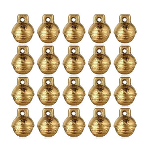 60 Vintage Brass Bells Mini Craft Bells Small Tibetan DIY Jewelry Pendants