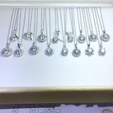 925 Sterling Silver Lab Diamond CZ Pendant for Women