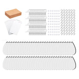 Sublimation Blank Earrings with Hooks, Rings, Earbuds Clip, Card Pouch