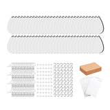 Sublimation Blank Earrings with Hooks, Rings, Earbuds Clip, Card Pouch