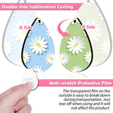 Sublimation Blank Earrings With Hooks and Earbuds Clip