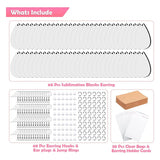 Sublimation Earrings with Hooks and Accessories Set