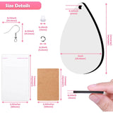 Sublimation Earrings with Hooks and Accessories Set
