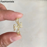 60 pcs Brass Bead Caps, 22mm Filigree Flower Bead Cap for Jewelry Making