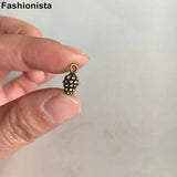 60pcs Antique Bronze Tiny Pinecone Charms 5*15mm 3D Double Sided Pine Cone
