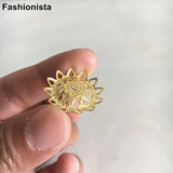 60 pcs 21mm Round Brass Filigree Bead Caps, Crafts Supplies, DIY Jewelry
