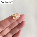 60 Small Brass Flower Bead Caps 10mm Raw Brass Bead Cap For Crafts Making