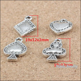 60 pcs Vintage Playing Cards Pendant for DIY Jewelry Making