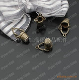 60 pcs Antique Bronze Plated Charms Pendants Jewelry Bucket Shape JJA1482