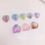 Maple Leaf Hairpin DIY Material Glaze Glass Petal Gradient Accessories
