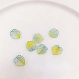 Maple Leaf Hairpin DIY Material Glaze Glass Petal Gradient Accessories