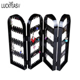 Plastic Earrings Studs Display Rack Folding Screen Earring Jewelry Stand Holder