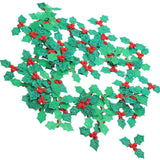 600 pcs Holly Leaves Patches for DIY Christmas Decor