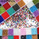 3mm Charm Czech Glass Seed Beads Kit With Box DIY Craft Bracelet Necklace