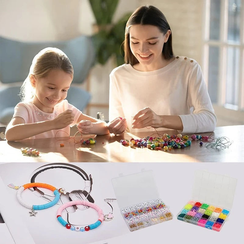 DIY Clay Heishi Beads Kit for Jewelry Making - 6000 Pcs