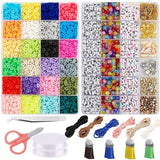 DIY Clay Heishi Beads Kit for Jewelry Making - 6000 Pcs