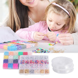DIY Clay Heishi Beaded Bracelet Set with Letter Beads