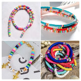 DIY Clay Heishi Beaded Bracelet Set with Letter Beads