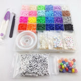 6000Pcs Bead DIY Portable Replacement Beads Set for Bracelet Necklace