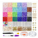 6000Pcs Bead DIY Portable Replacement Beads Set for Bracelet Necklace