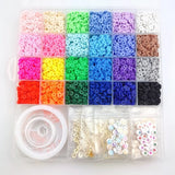 6000-Piece Polymer Clay Bead Set for DIY Bracelet Necklace Pendant Making