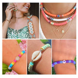6000-Piece Polymer Clay Bead Set for DIY Bracelet Necklace Pendant Making