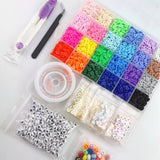 6000-Piece Polymer Clay Bead Set for DIY Bracelet Necklace Pendant Making